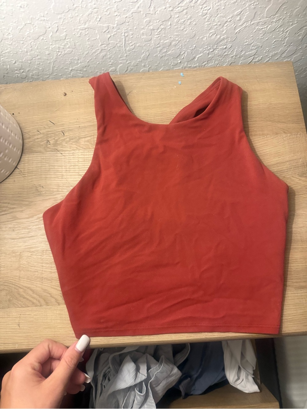 Athleta Rust Orange Cropped Tank
